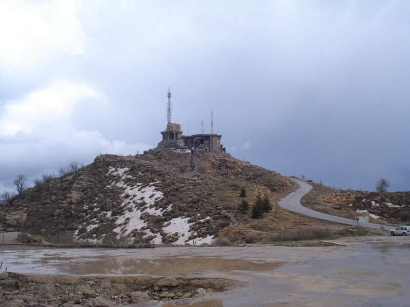 Hilltop Building with Antennas
