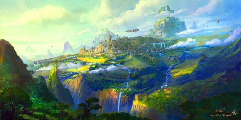 Hilltop City Landscape