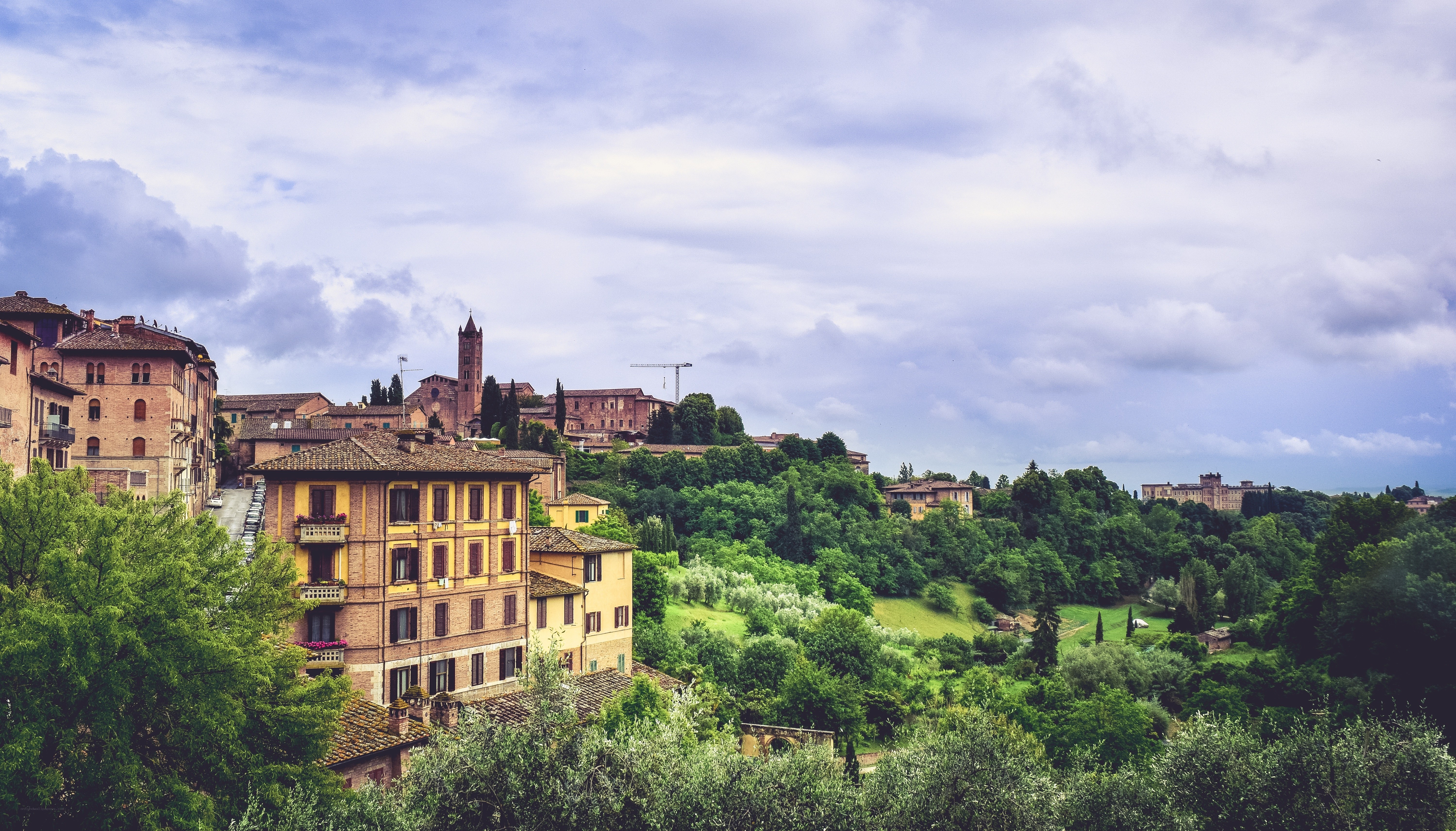 Hilltop town in Tuscany