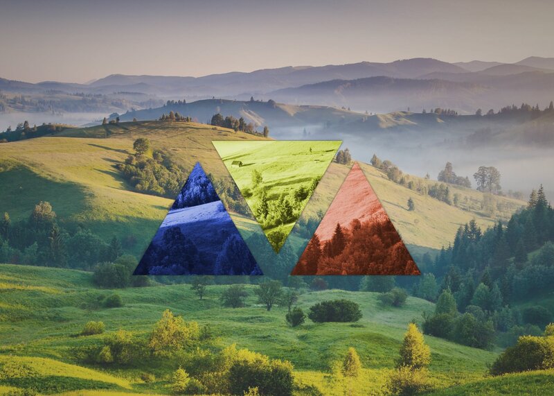 Hilly Landscape with Fog