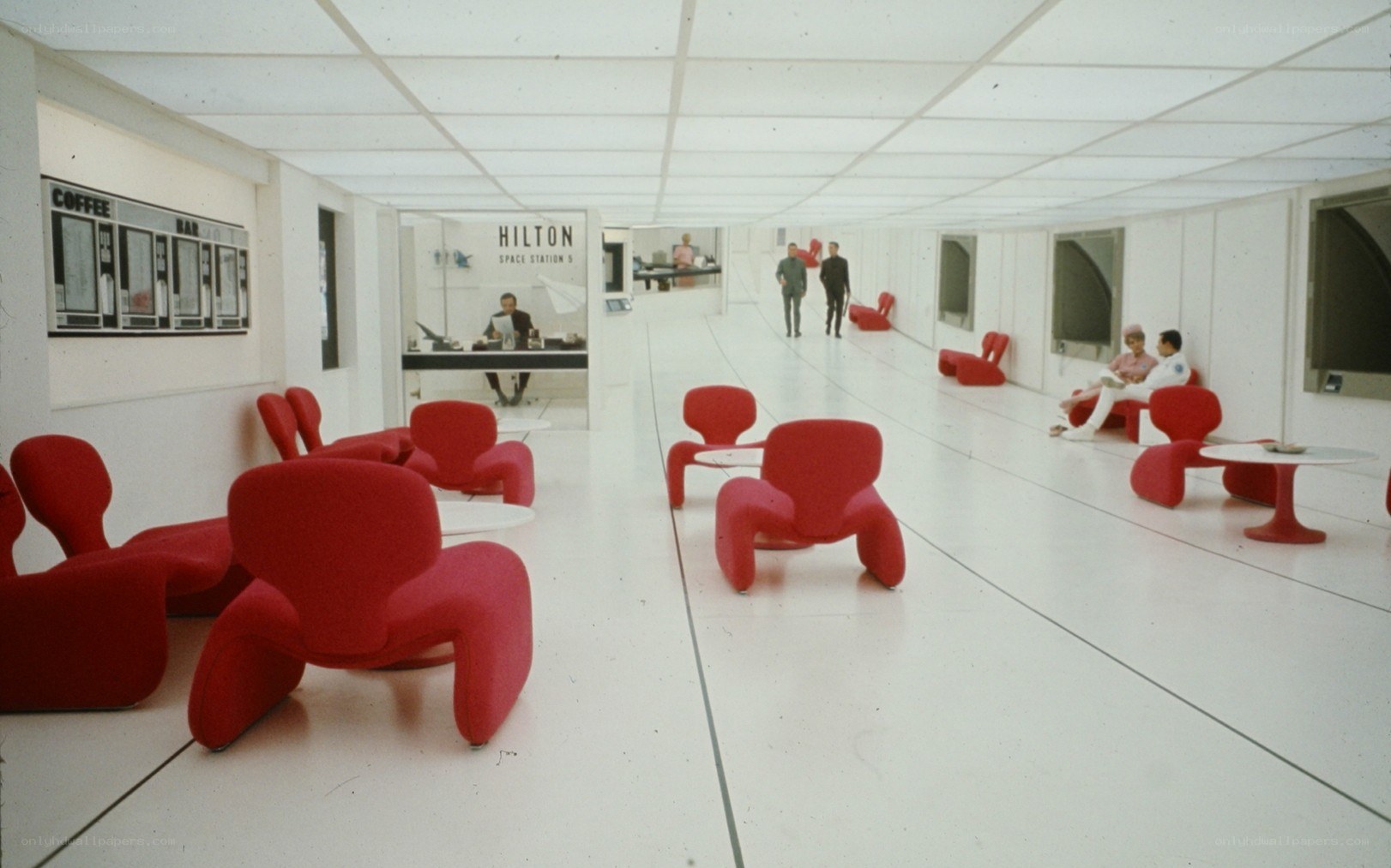 Hilton Space Station lounge