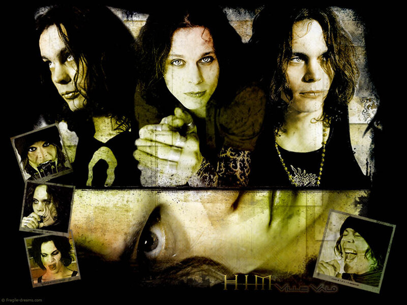 HIM band collage artwork