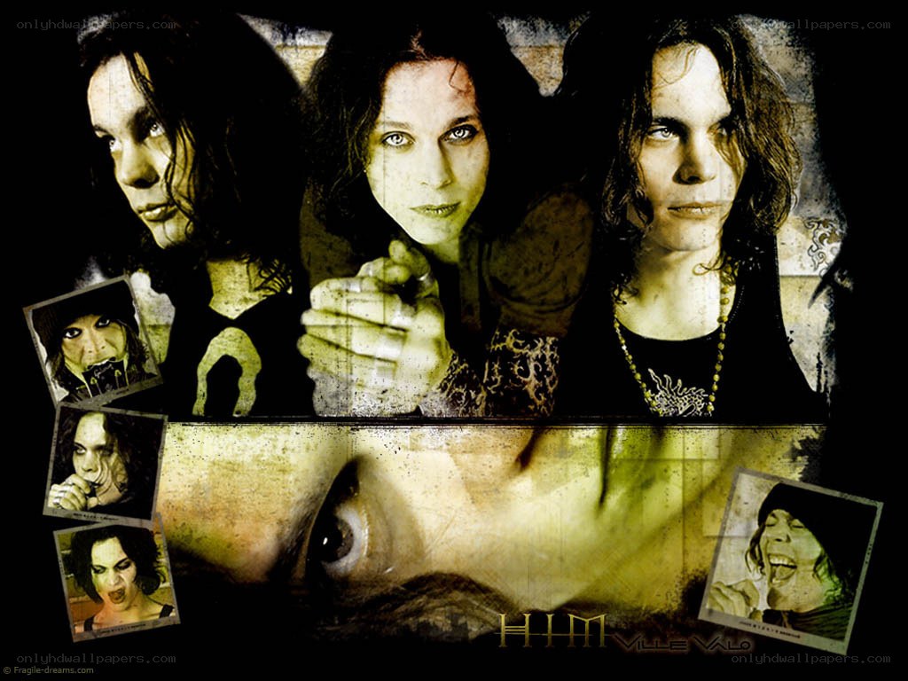 HIM band collage artwork