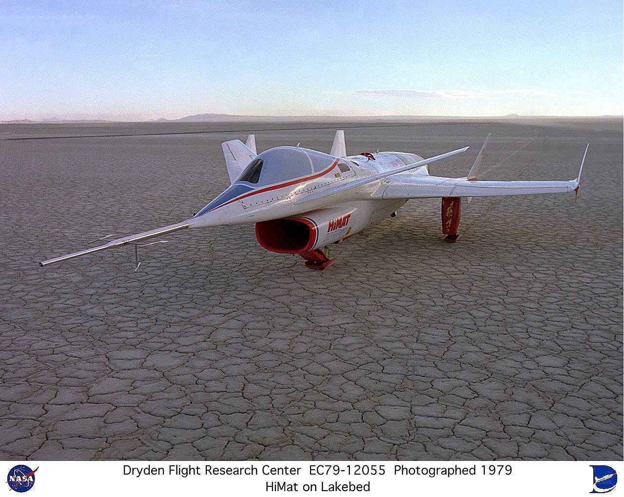HiMat aircraft on lakebed