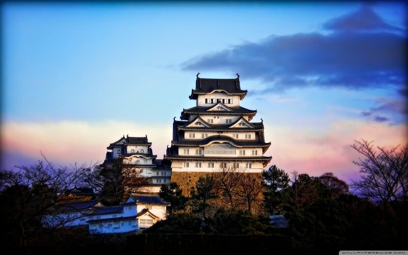Himeji Castle at Dusk — Blue