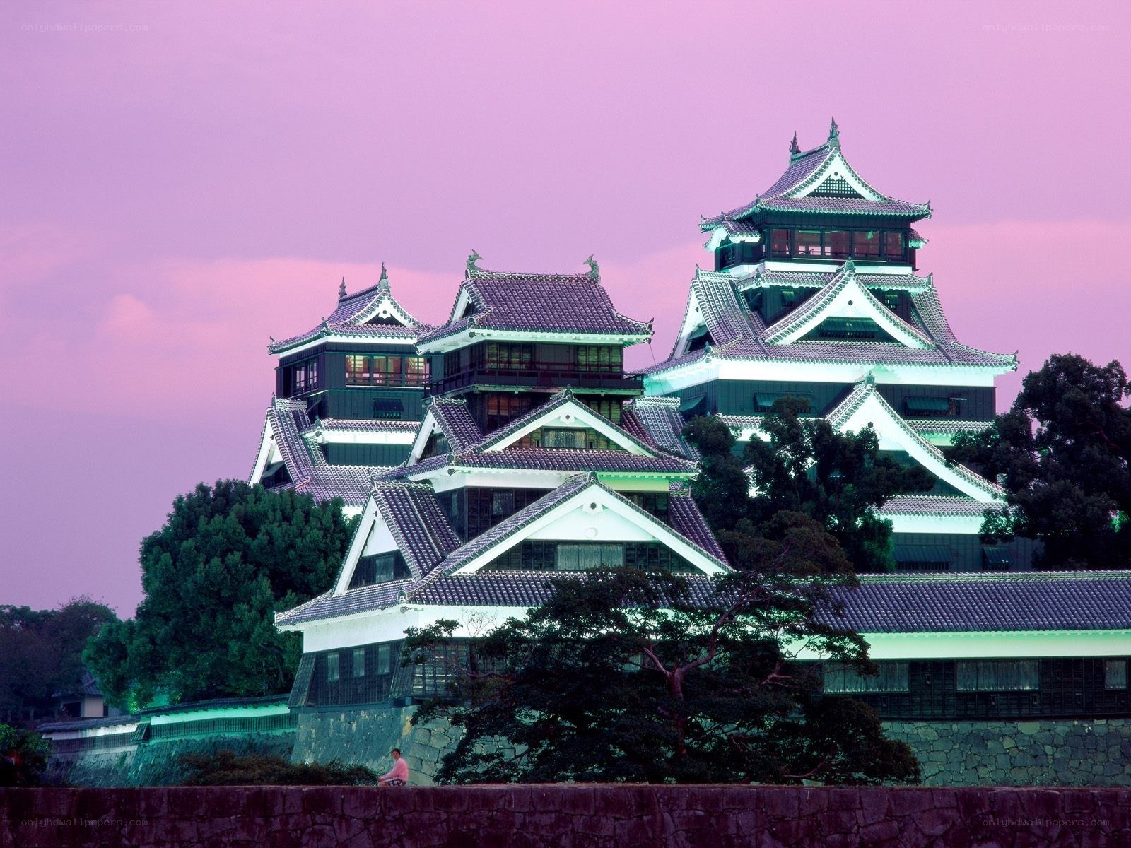 Himeji Castle at dusk