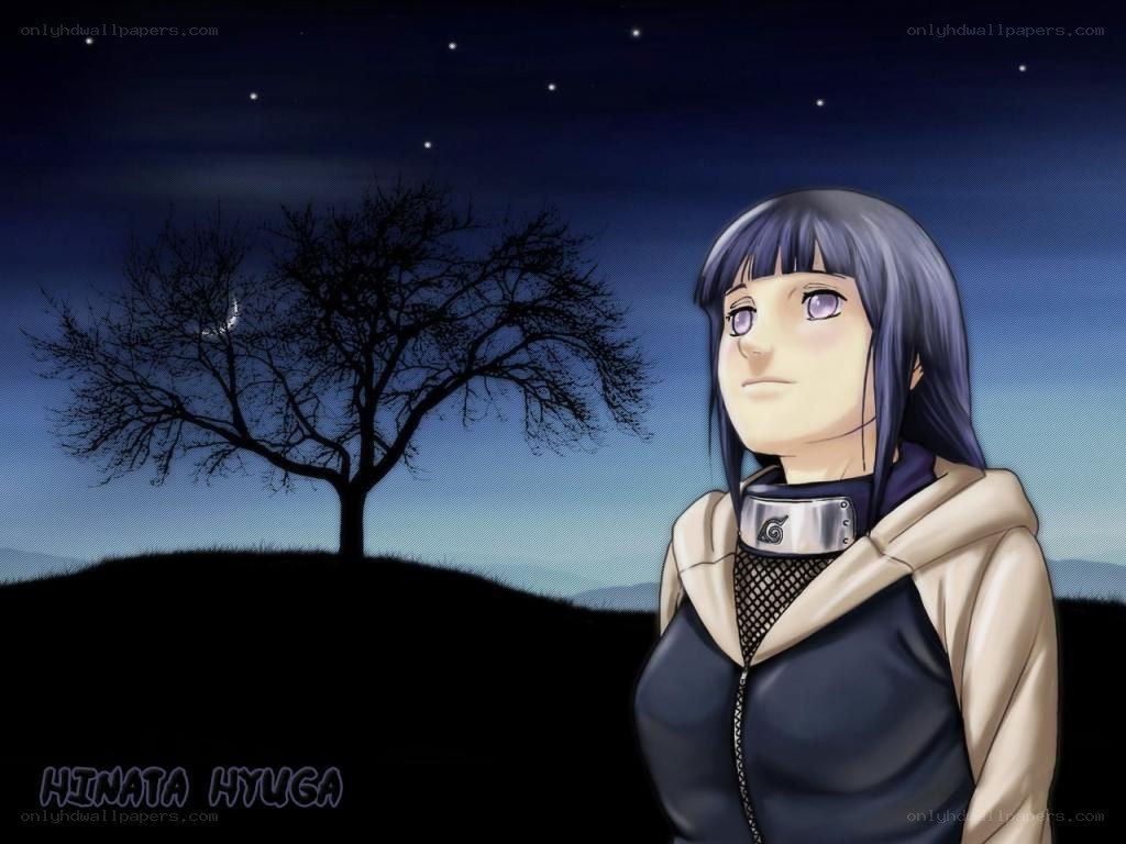 Hinata Hyuga at night