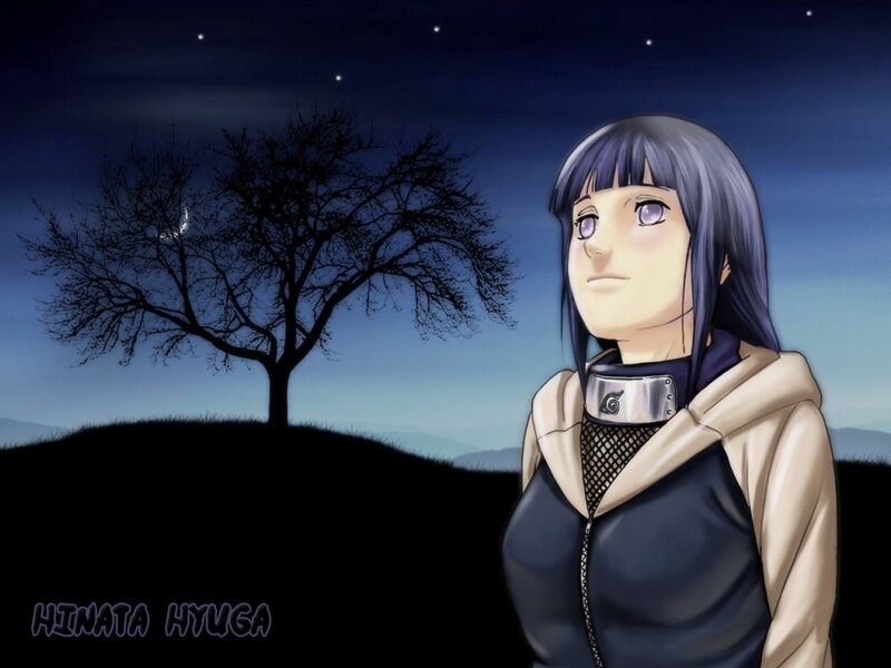 Hinata Hyuga at night
