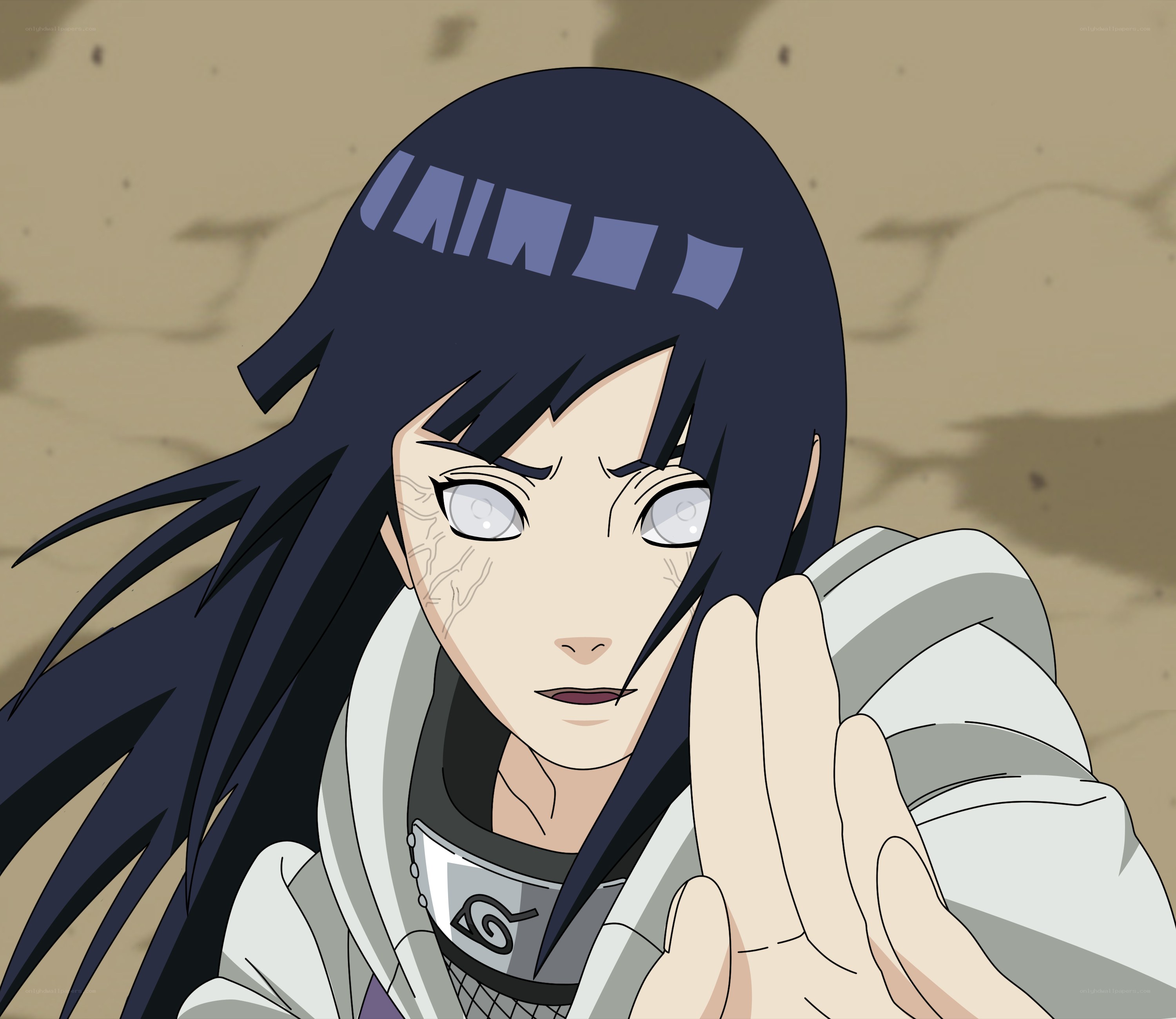 Hinata Hyuga in action