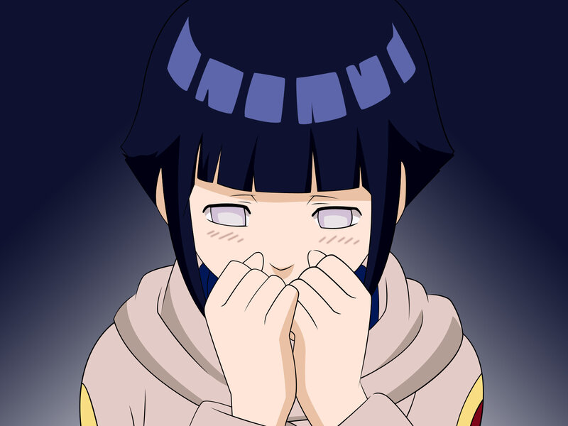 Hinata Hyuga shy expression