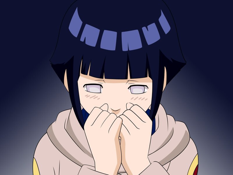 Hinata Hyuga shy expression