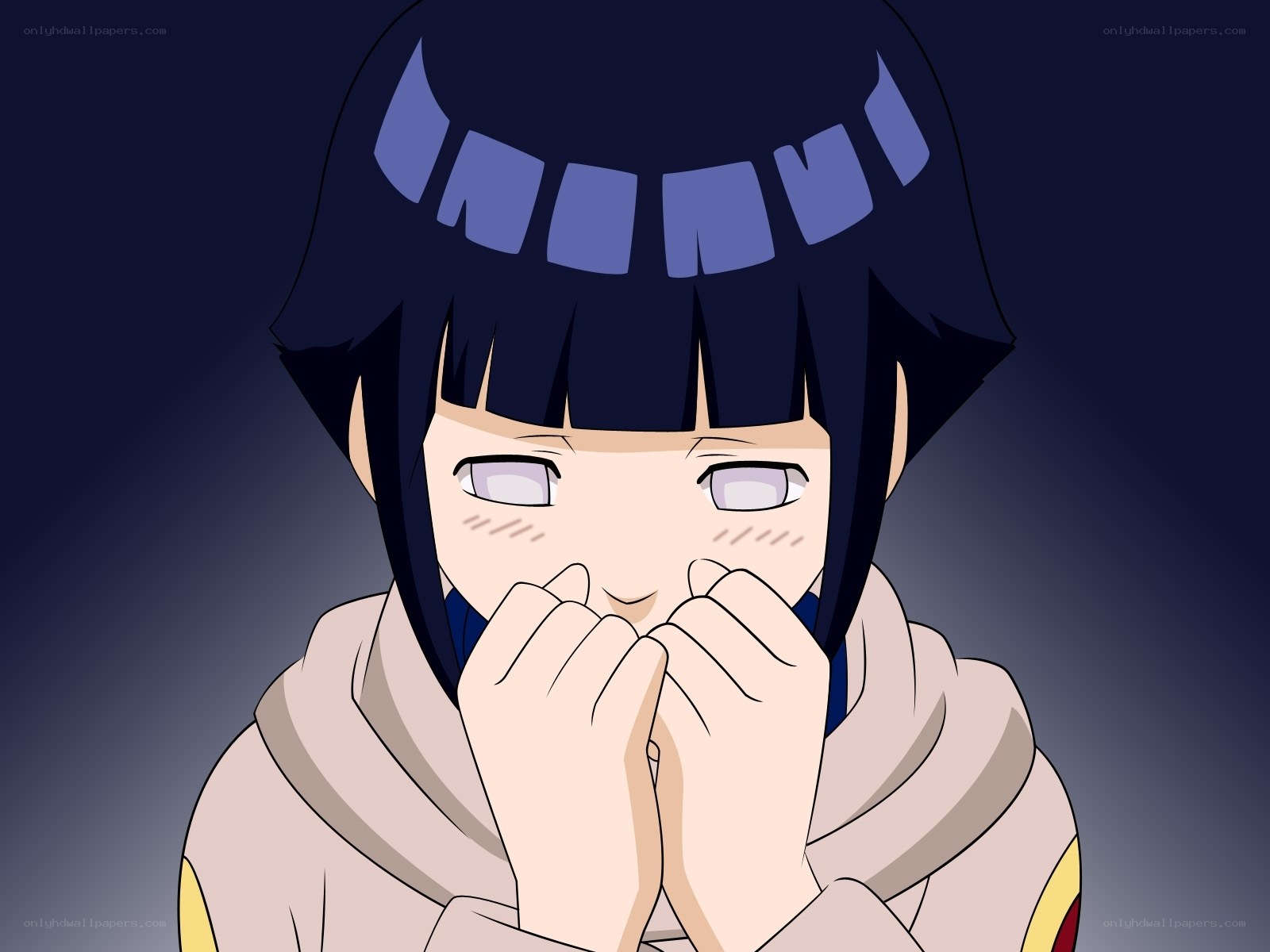Hinata Hyuga shy expression