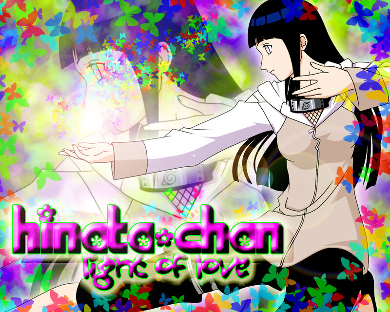 Hinata with butterflies