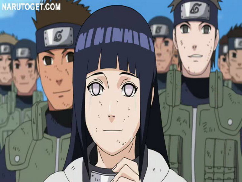 Hinata with Konoha ninja