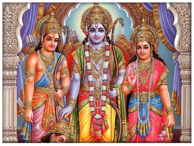 Hindu Deities in Temple