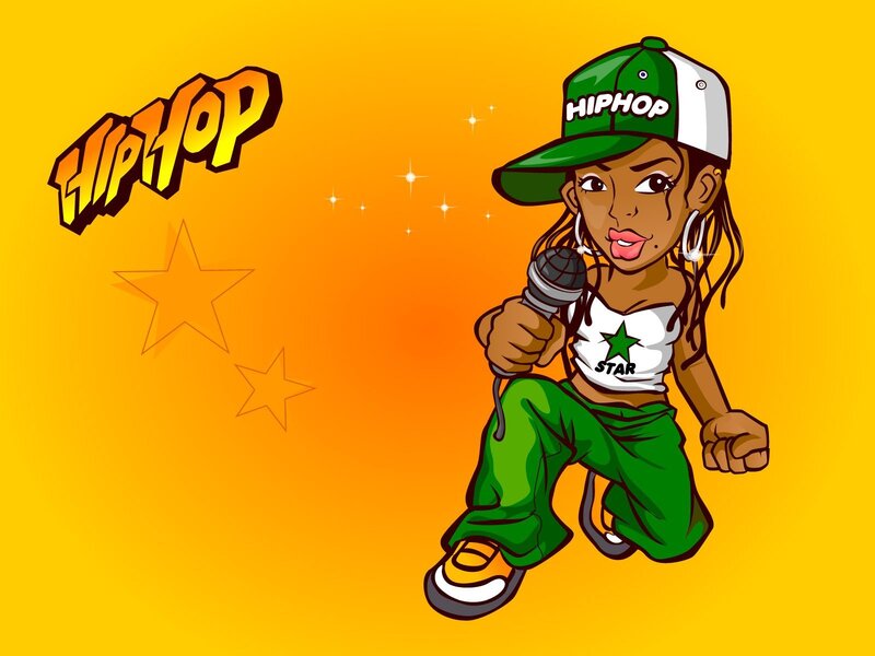 hip hop artist cartoon