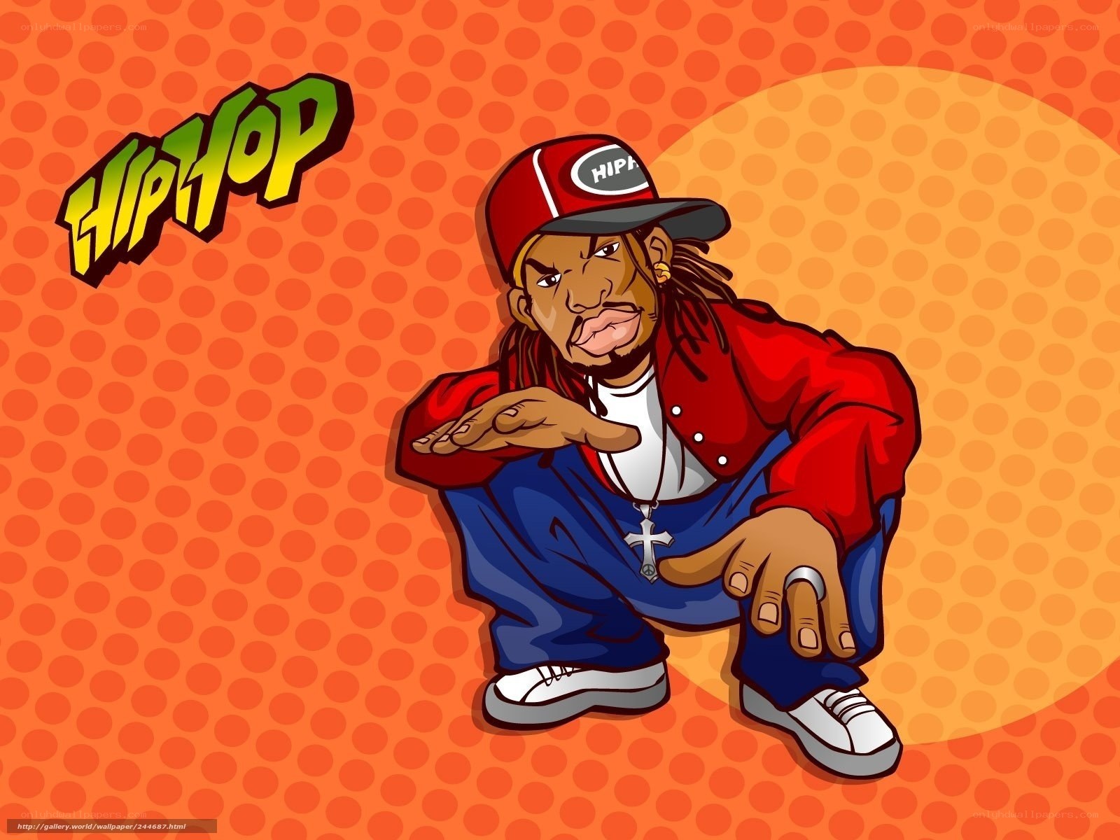 Hip Hop Cartoon Character
