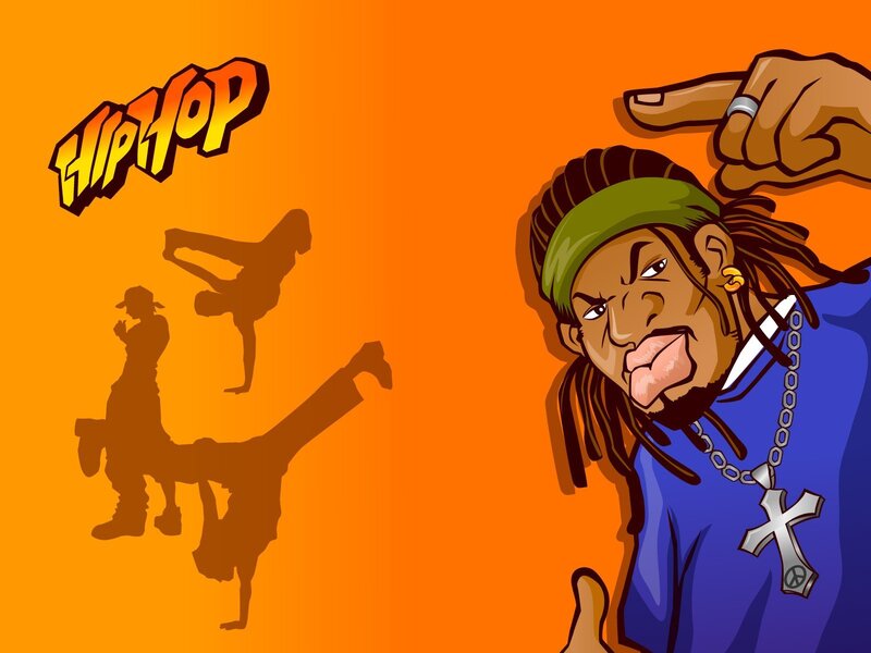 Hip hop culture illustration