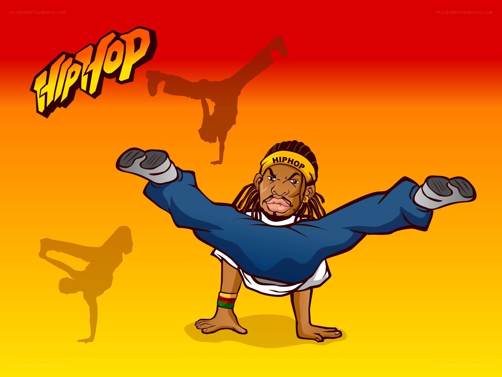Hip hop dancer illustration