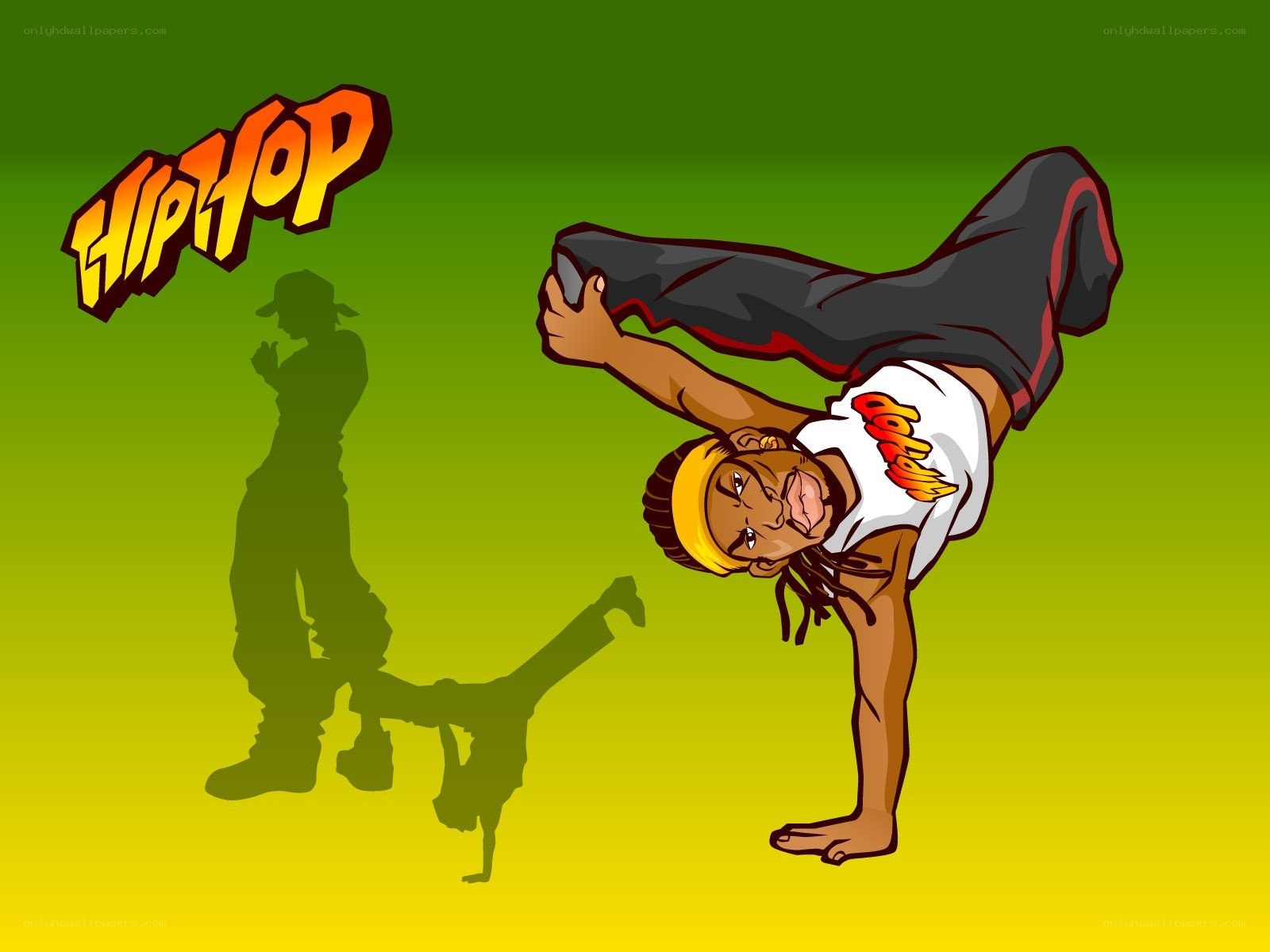 Hip-hop dancer in action