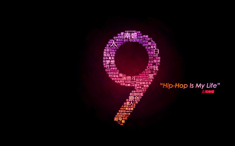 Hip-Hop Life Word Cloud