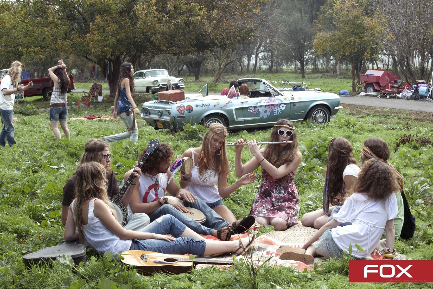 Hippie music gathering