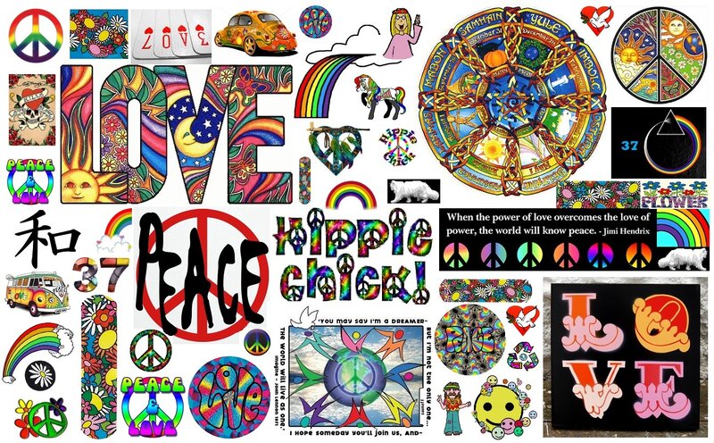 Hippie-themed Collage