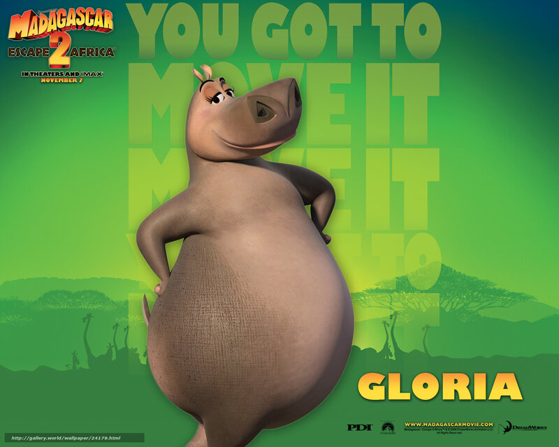 Hippo Character Gloria — Green