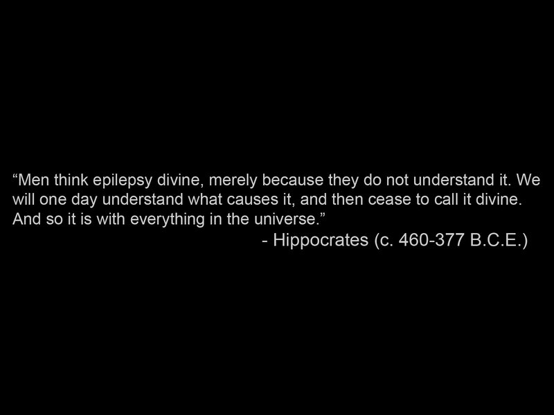 Hippocrates on epilepsy