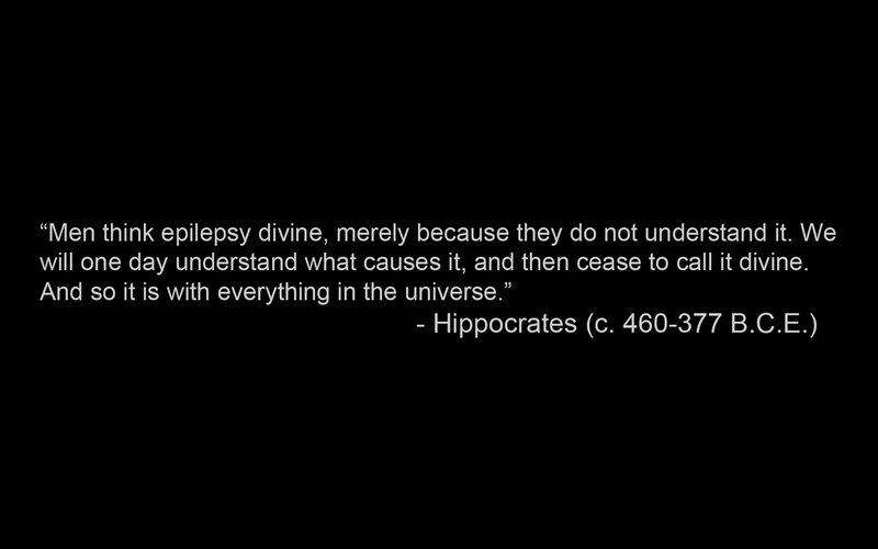 Hippocrates quote on epilepsy