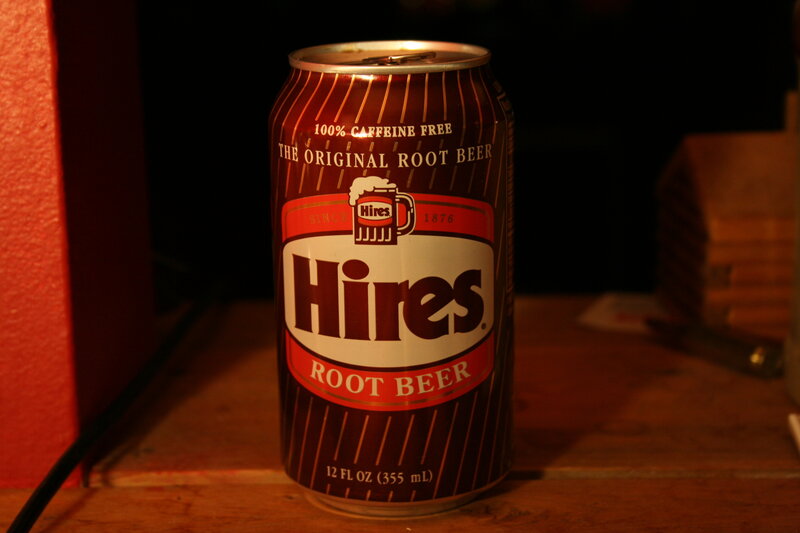 Hires root beer can