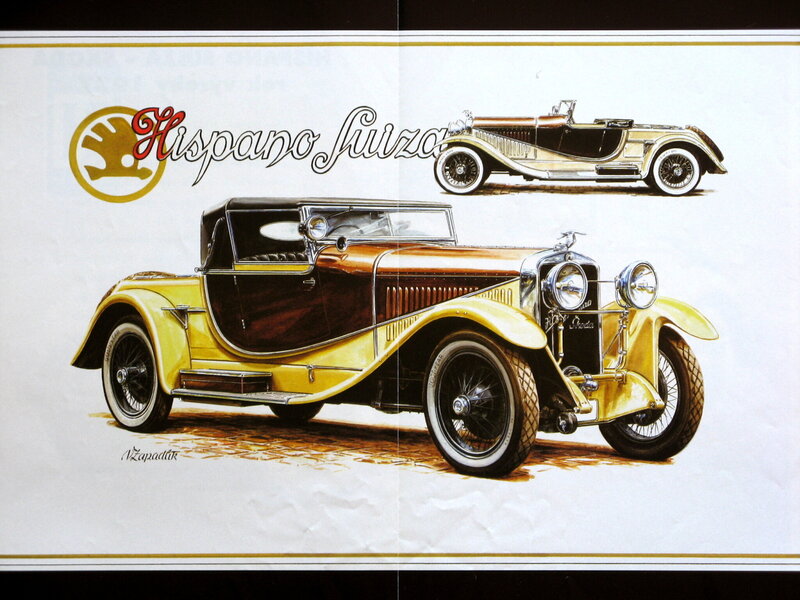 Hispano Suiza car illustration