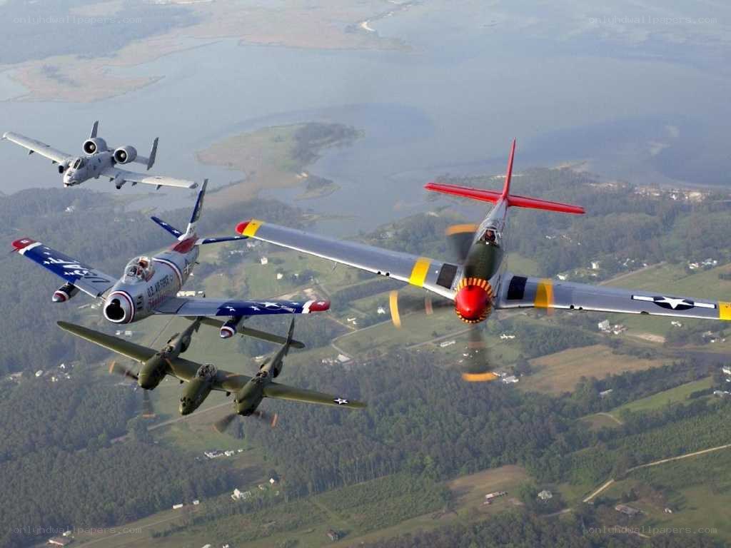 Historic aircraft formation flight