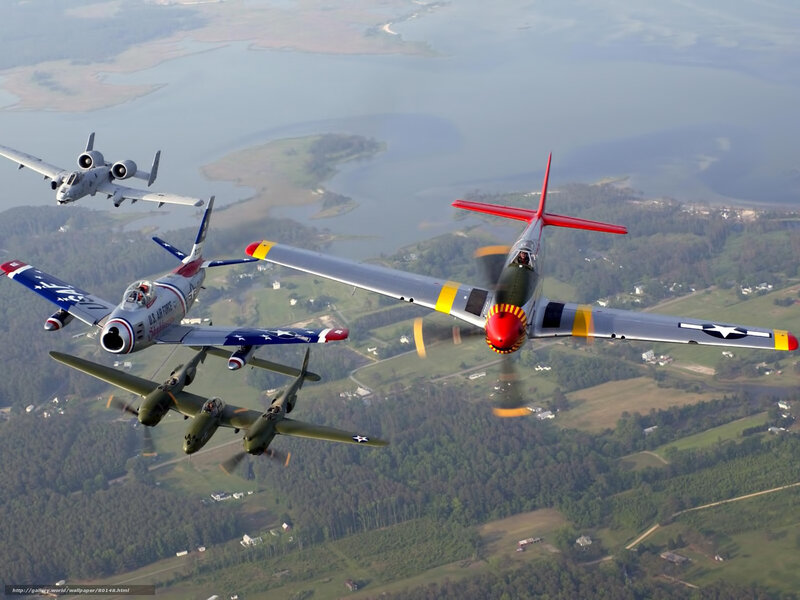 Historic aircraft formation flight