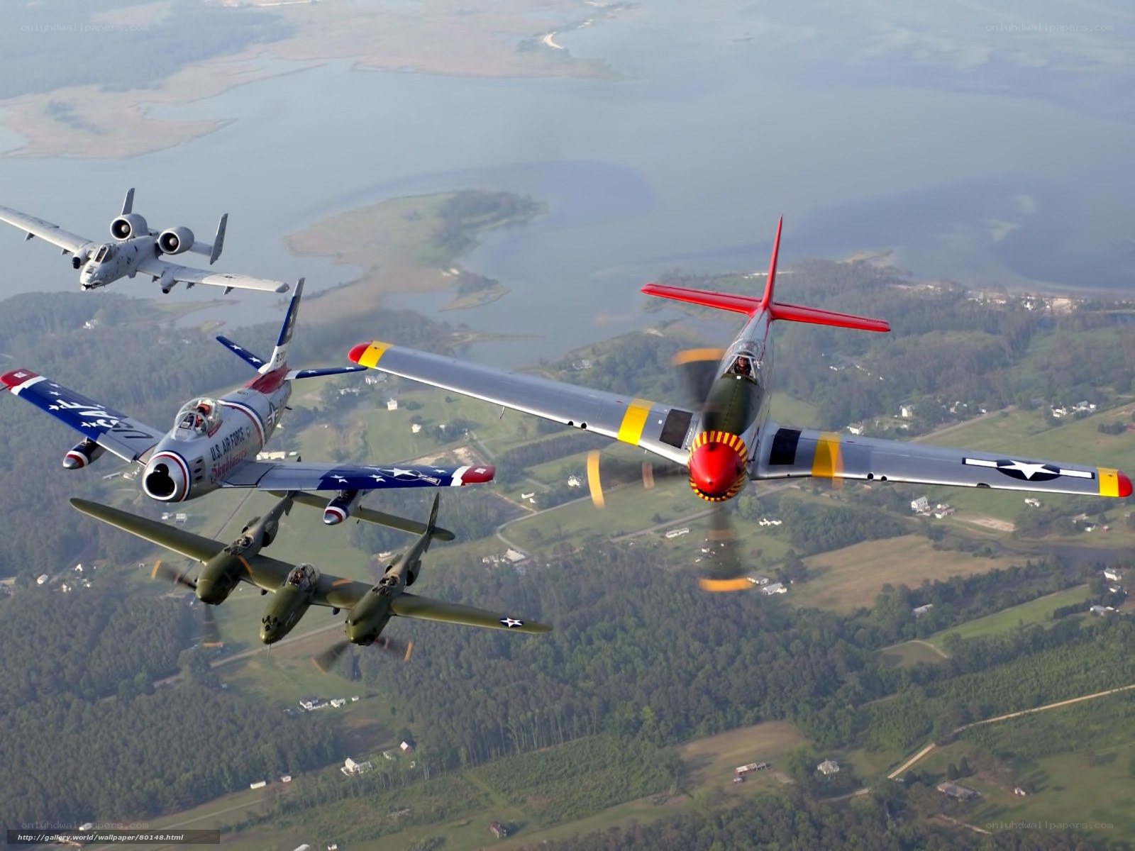 Historic aircraft formation flight