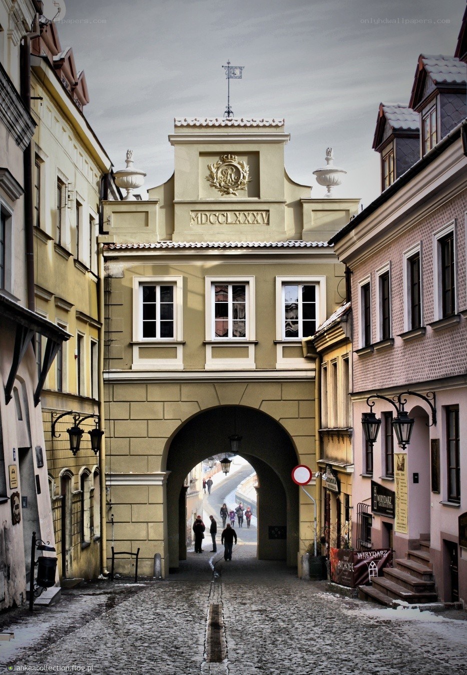 Historic archway in old town