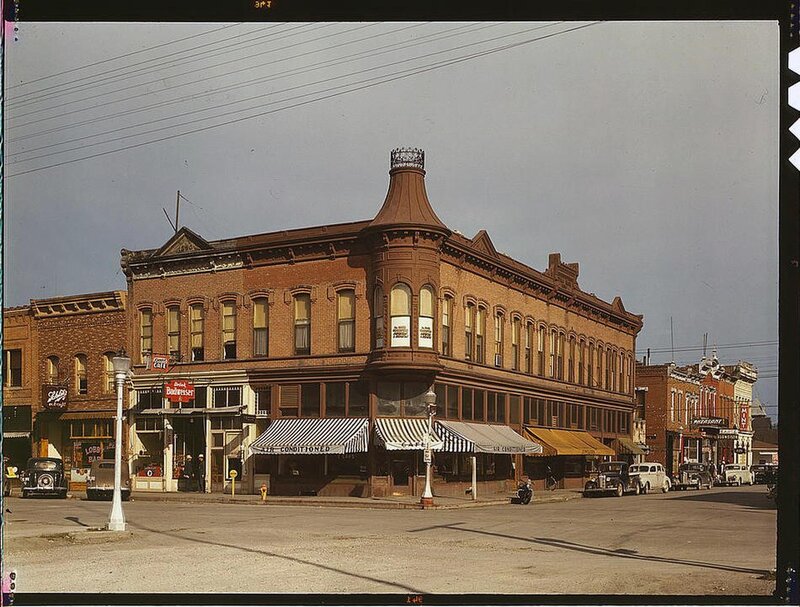 Historic brick building on a city street