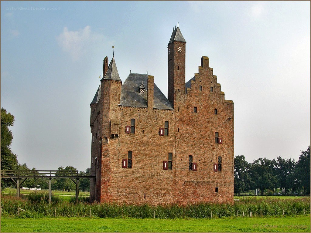 historic brick castle in netherlands