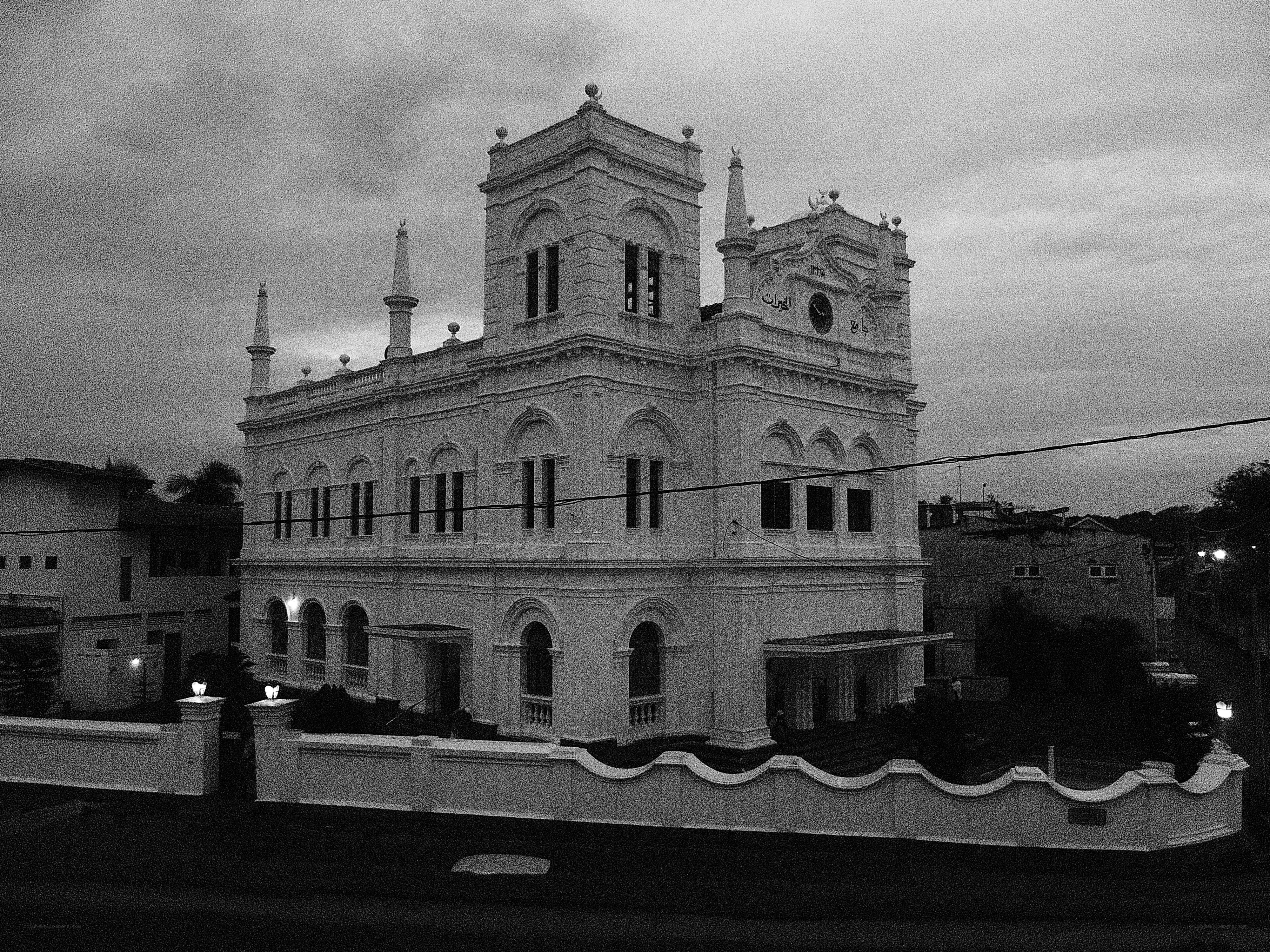 historic building at dusk