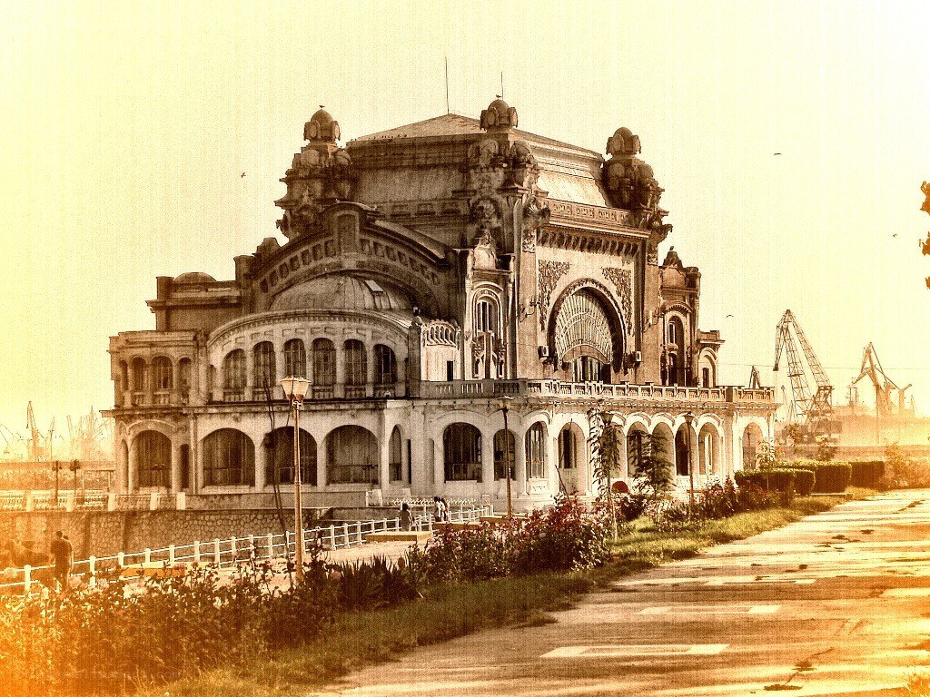 Historic building by the port