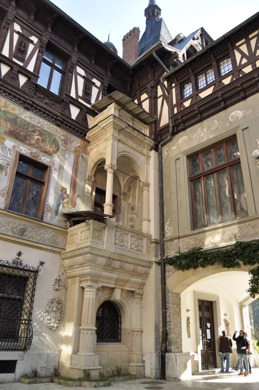 Historic building courtyard