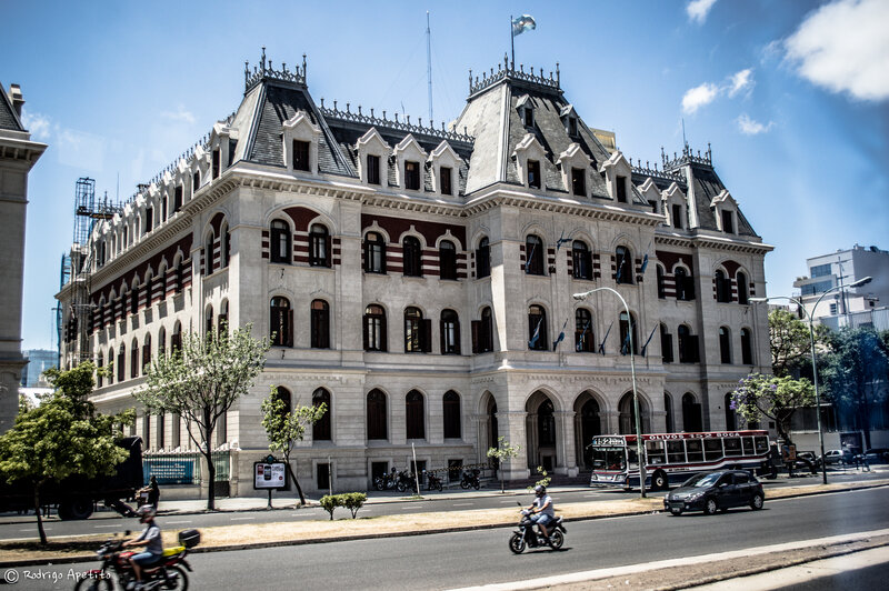 Historic Building Facade — White