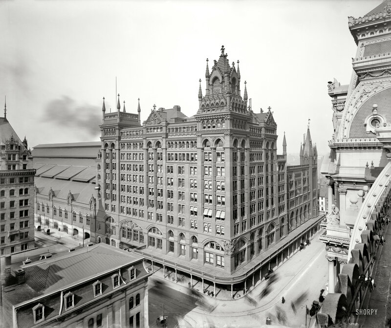 Historic building in city