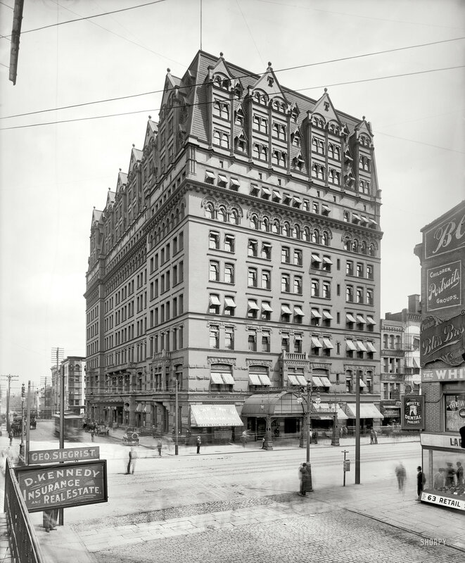 Historic building in city