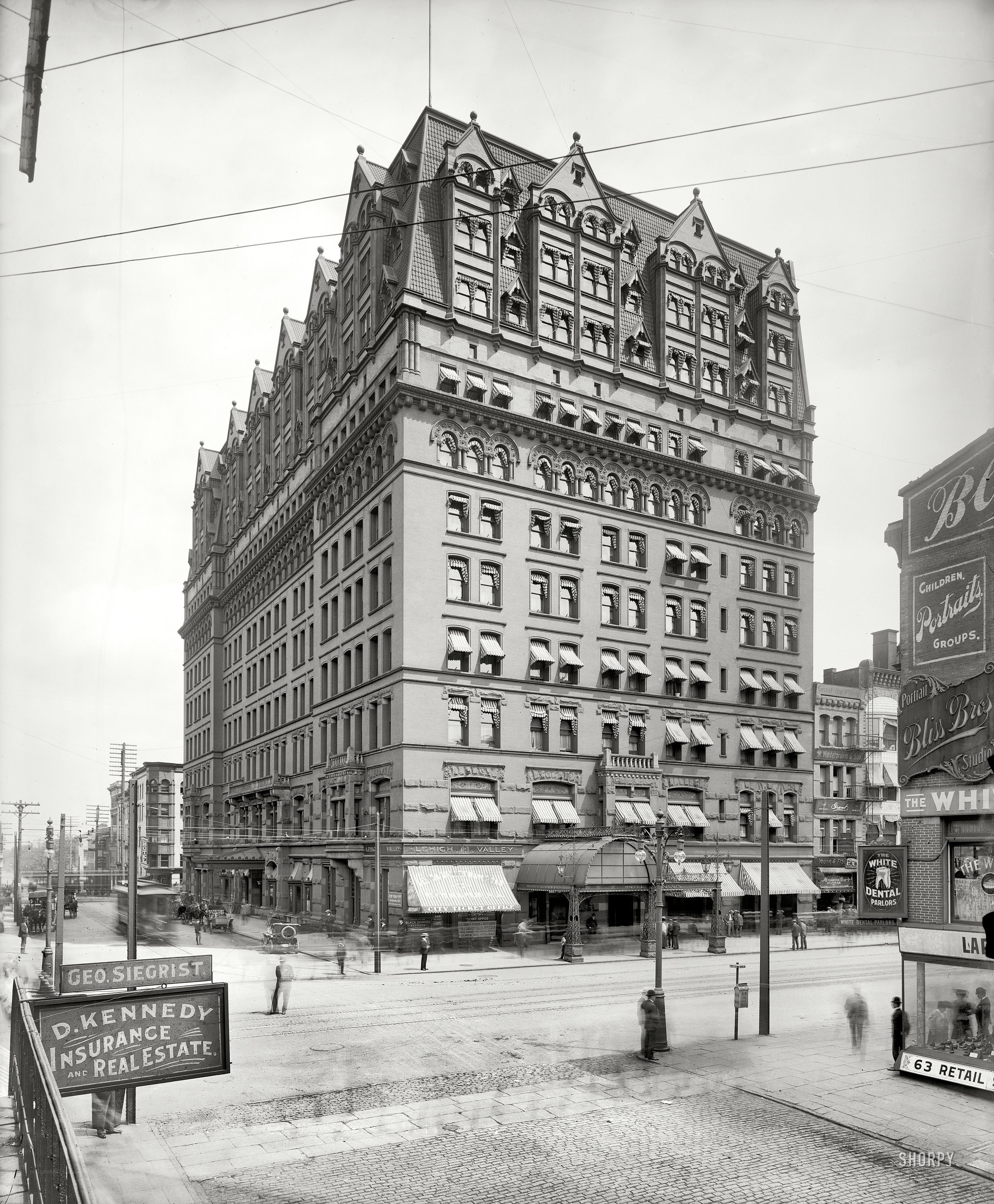 Historic building in city