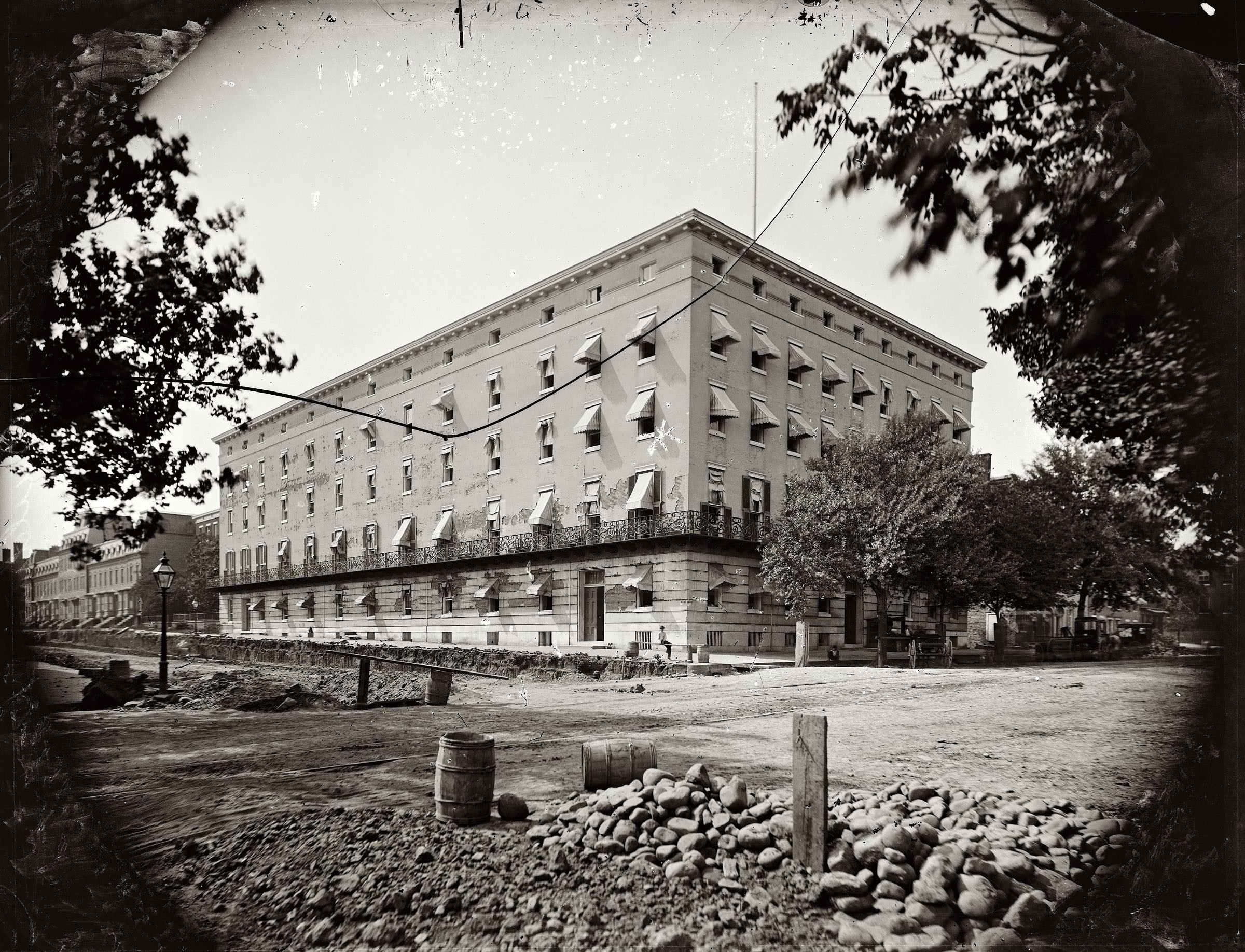Historic building under construction