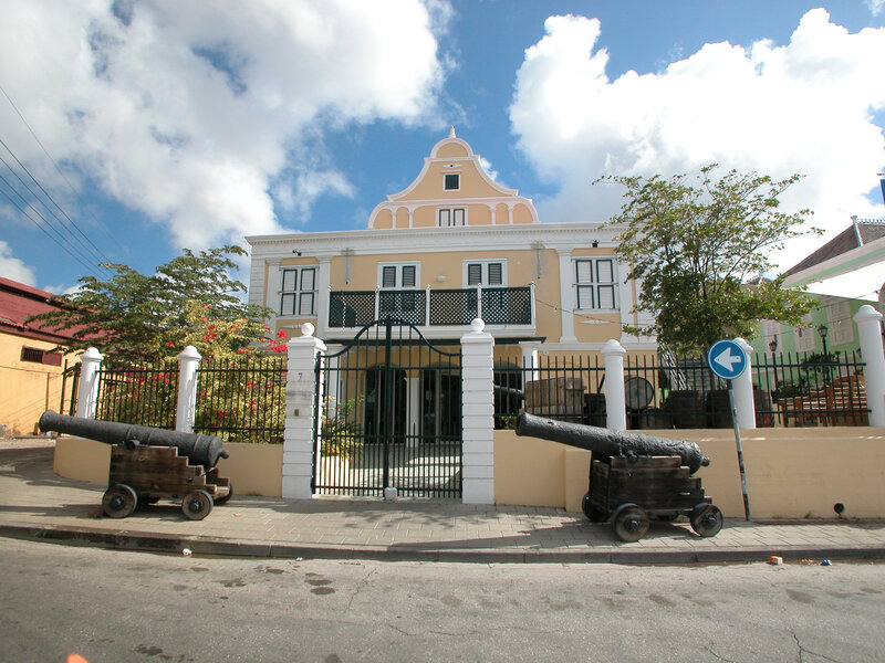 Historic building with cannons