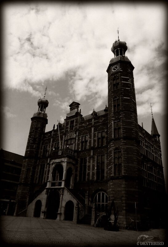 Historic building with clock tower