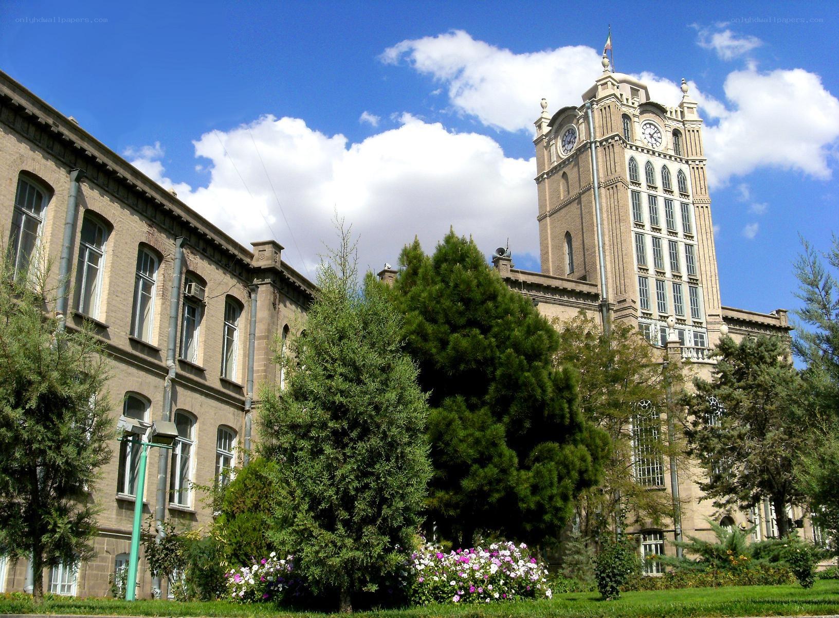 Historic building with clock tower