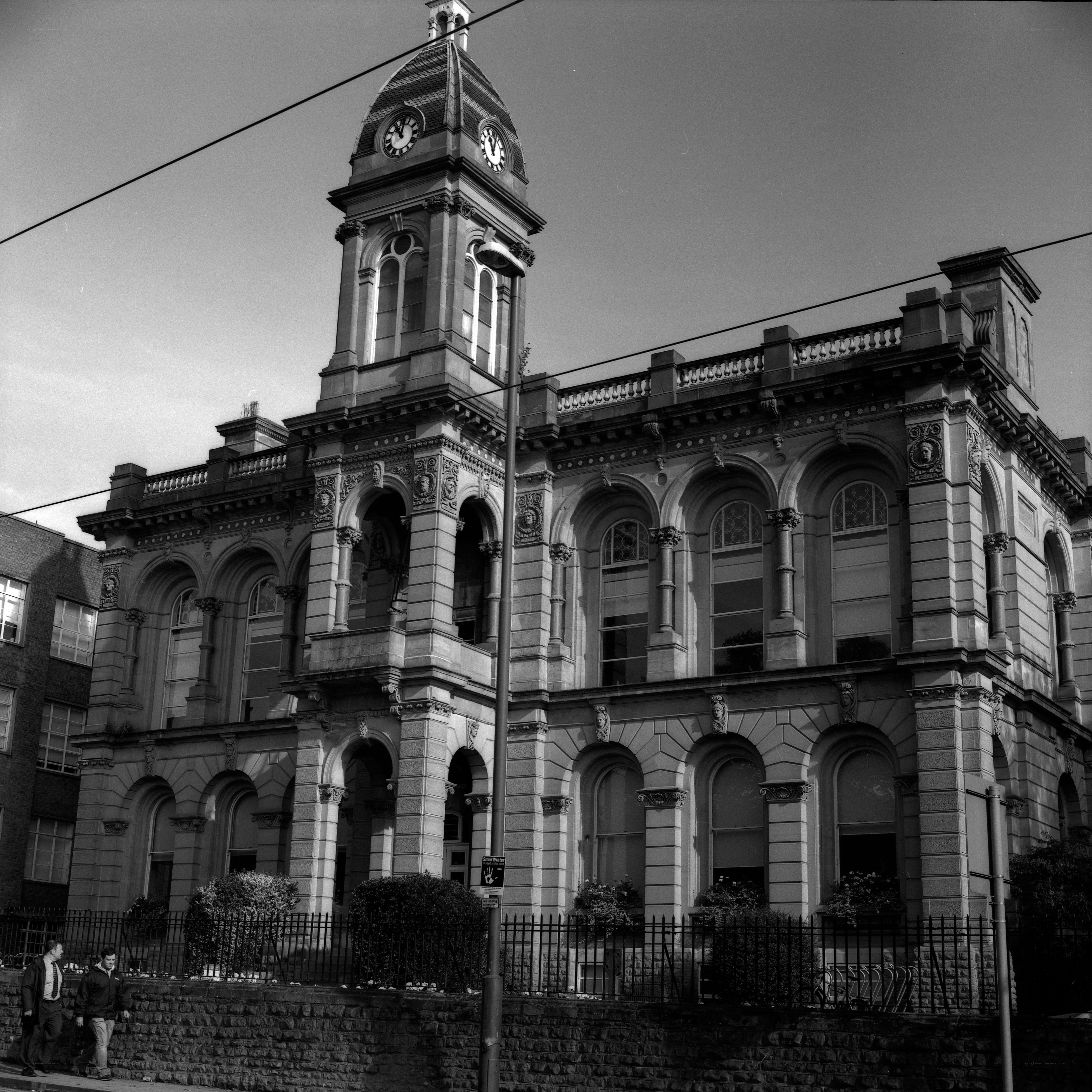 Historic building with clock tower